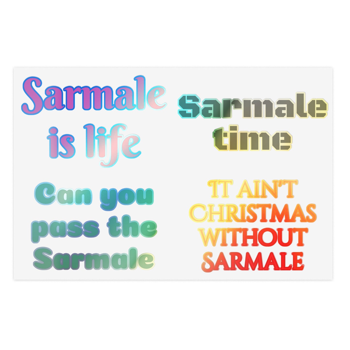 Sarmale stickers for Christmas