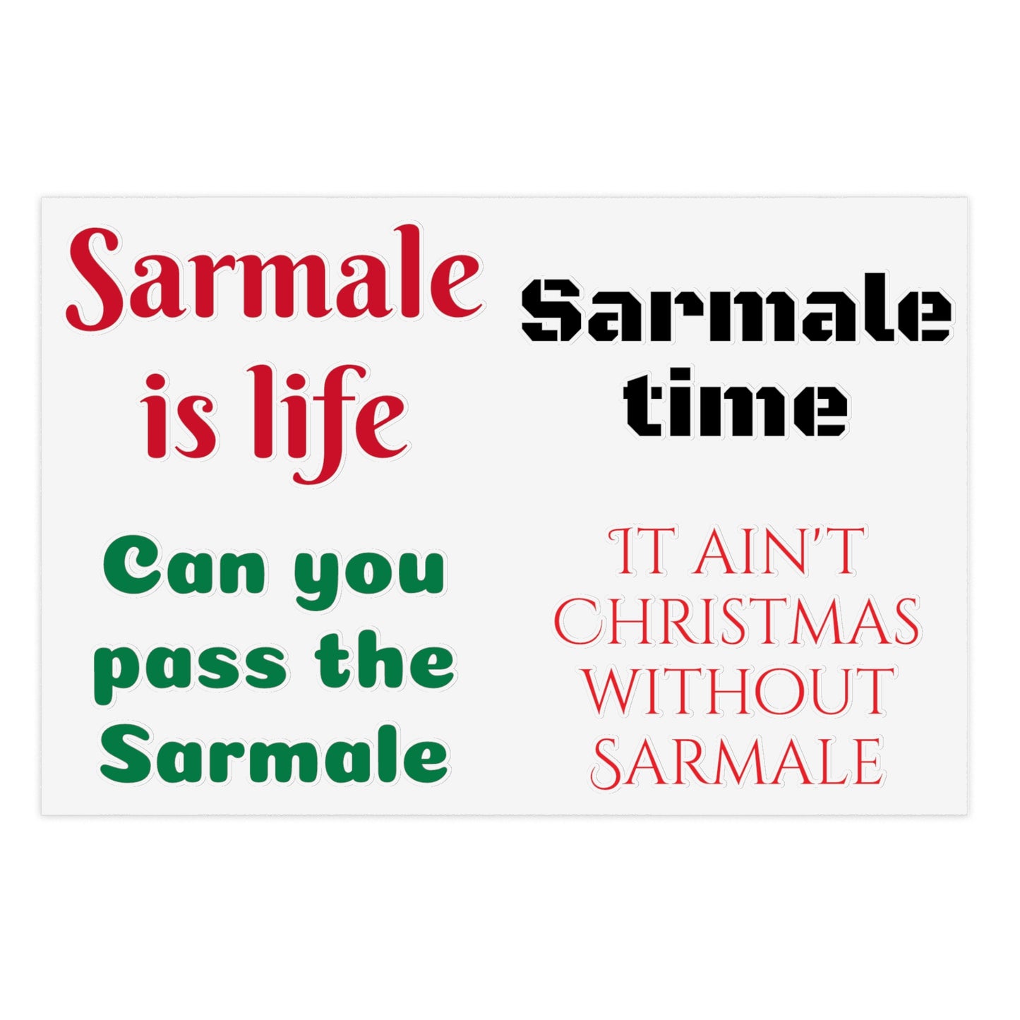 Sarmale stickers for Christmas